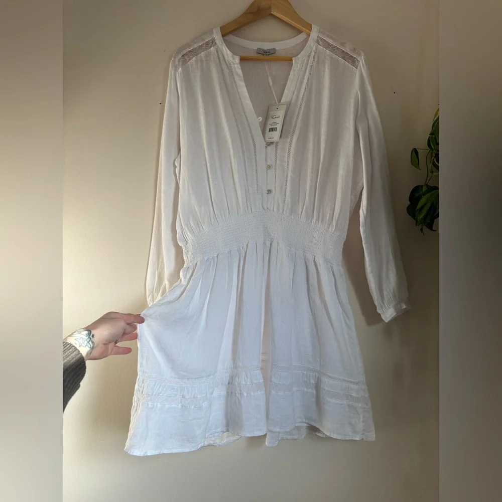 RAILS Jasmine White Lace Detail Dress - Picture 6 of 13